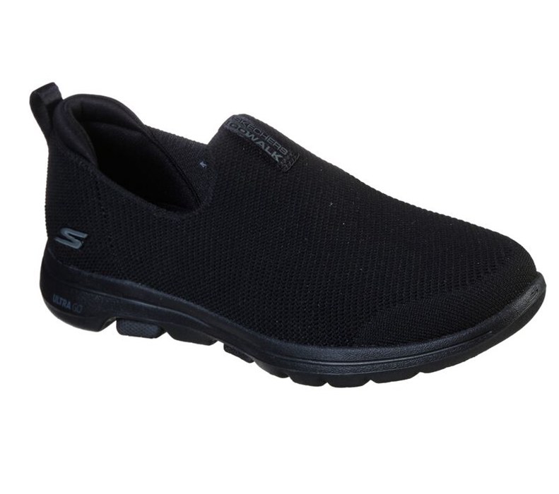 Skechers Dam Svarta Slip On - Gowalk 5 - Sverige (QSUCR-5017)